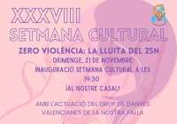 La falla Eduardo Merello organiza su 38ª semana cultural dedicada a las movilizaciones del 25N
